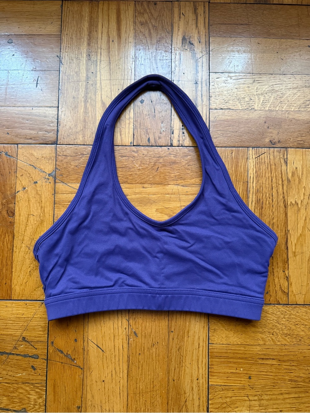 Women's Purple Haltered Sports Bra